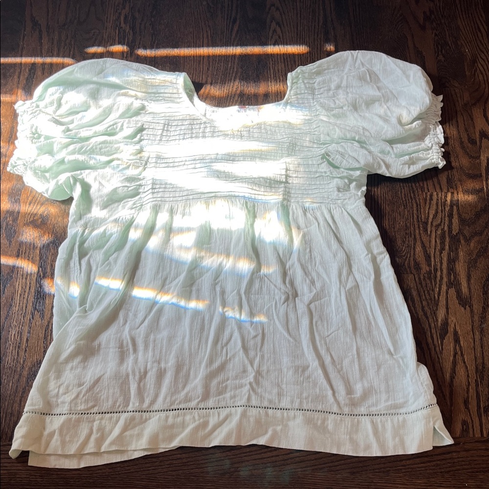 Free People Oversized Mint Green Baby Doll Dress